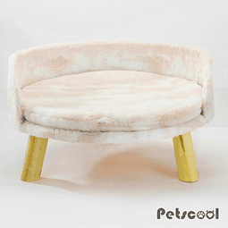 Cama Premiun Beige Para Mascotas