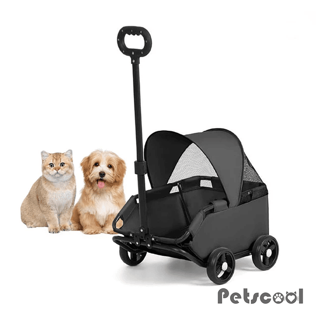 Carro Plegable Para Mascota Black