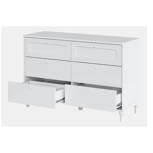 Comoda 6 Cajones Blanca