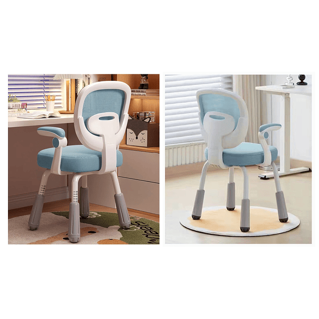 Silla Escritorio Ergonomica Infantil Azul - Preventa 16 de Marzo