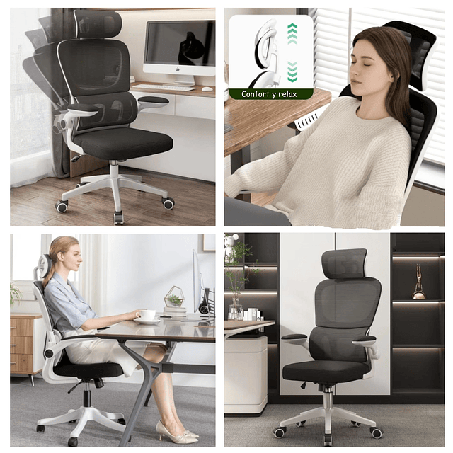 Silla De Escritorio Ergonómica Negro - Preventa 16 de Marzo