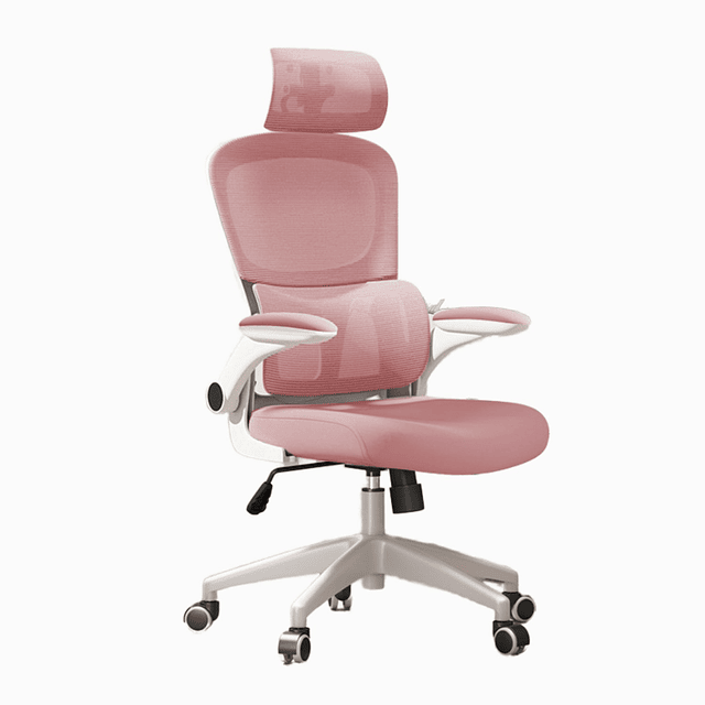 Silla De Escritorio Ergonómica Rosado Be Design Pro-Soporte Lumbar, Malla,100kg