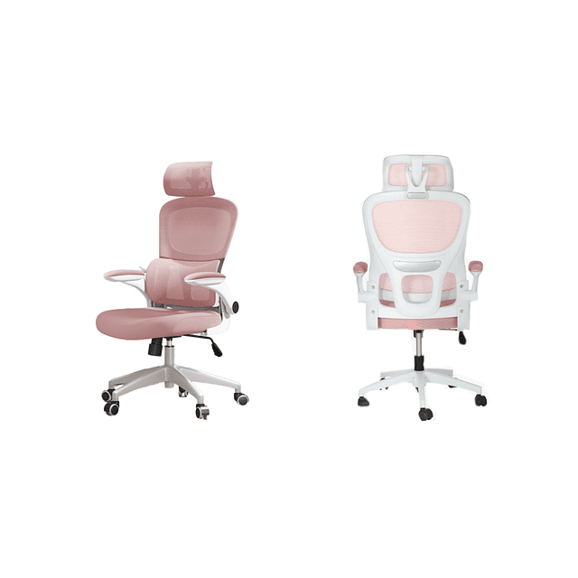 Silla De Escritorio Ergonómica Rosado Be Design Pro-Soporte Lumbar, Malla,100kg