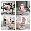 Silla De Escritorio Ergonómica Rosado Be Design Pro-Soporte Lumbar, Malla,100kg