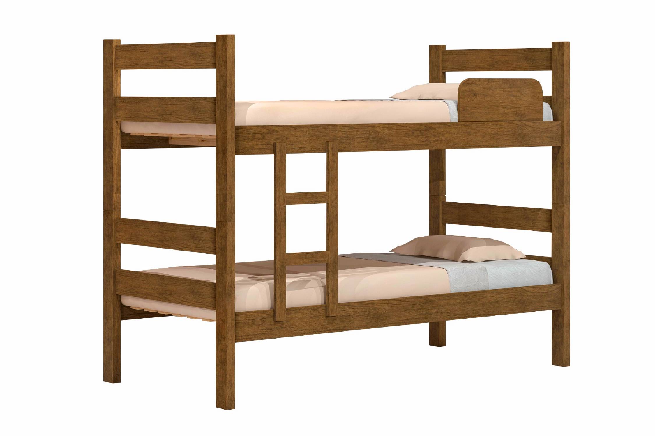 Camarote Desmontable Prisma Cedro 1 Plaza en MDF BeDesign Convertible en 2 Camas con Escalera y Baranda 154 x 92.5 x 198 cm