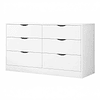 Comoda 6 Cajones Pisa Blanco