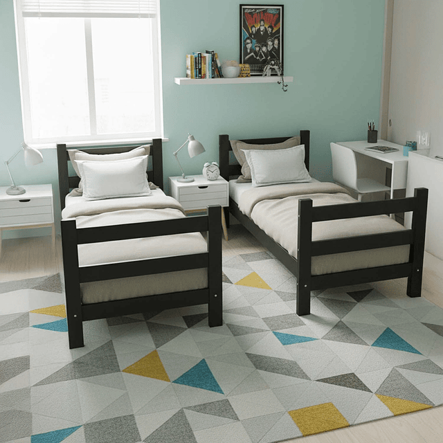 Camarote Essenciale Cr Negro C/Escalera