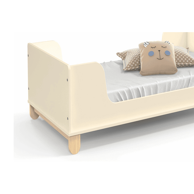 Mini Cama Zupi Beige + Colchon Cama Baby Box 150x70