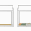 Cama Casita Montessori Cariño Blanca + Colchon Cama Baby Box 150x70