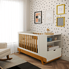 Cuna Maxx Miel Beige Eco Wood Multifunción + Colchon Cuna Baby Box 130x70