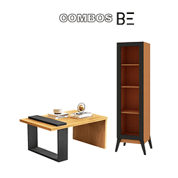 Combo Vitrina Amber + Mesa de Centro Boho Be Design
