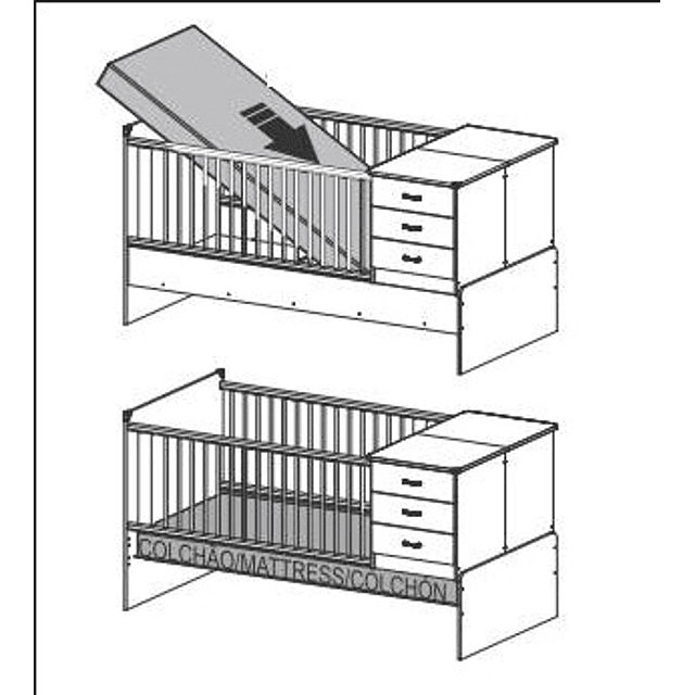 Cuna multi etapas Kippi Blanca