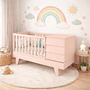 Cuna 3 En 1 Noah Rosado Opaco
