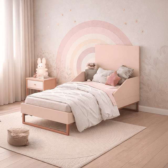 Cuna Noah Design Rosa Base Cobre