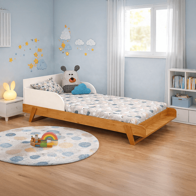 Cuna Maxx Miel Beige Eco Wood Multifunción 