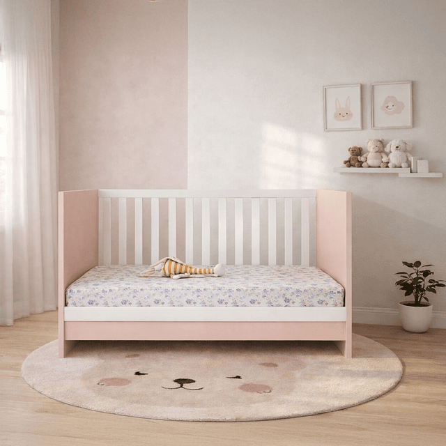 Cuna New 3 Funciones Rosado 