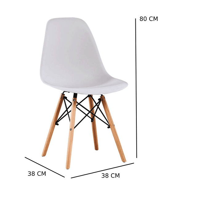 Silla Eames Junior Blanco Kidscool - Preventa 16 de Marzo