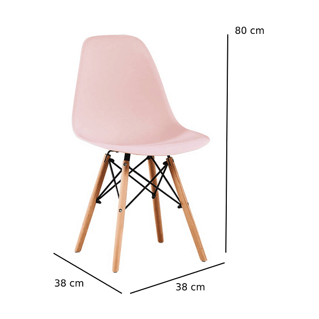 Silla Eames Junior Rosa Kidscool - Preventa 16 de Marzo