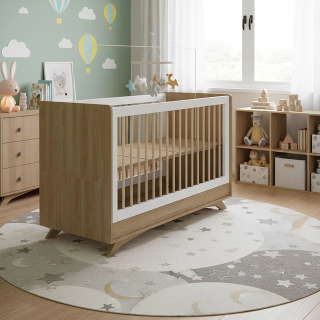 Cuna Blanca Miel 3 Funciones Affet 