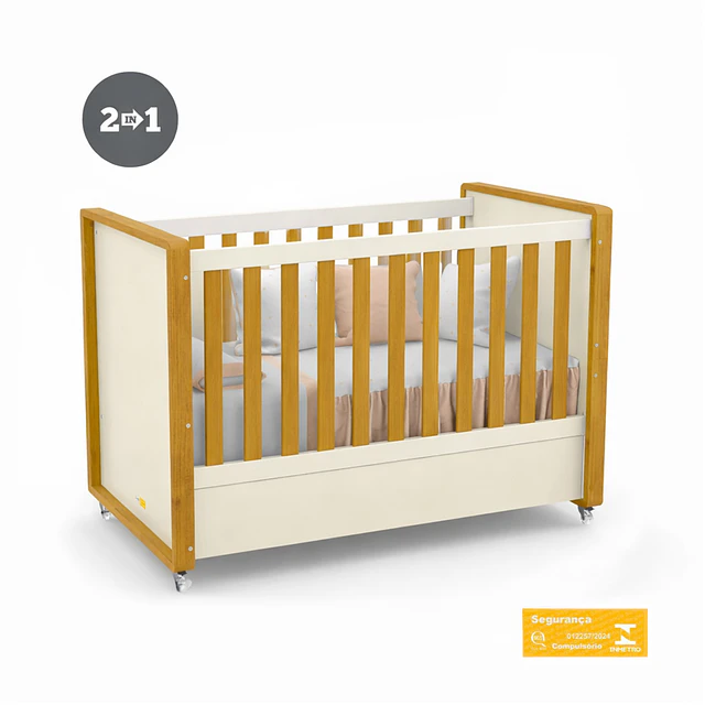Cuna Tutto 2 Funciones Beige Caramelo
