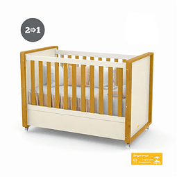 Cuna Tutto 2 Funciones Beige Caramelo