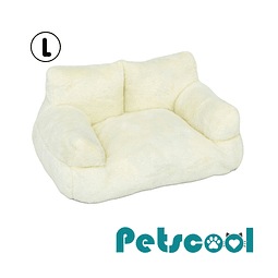 Cama Sofá Relajante Mascotas PetsCool L Beige-Lavable y Ortopédica