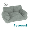 Cama Sofá Relajante Mascotas PetsCool XL Gris Lavable y Ortopédica