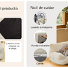 Cama Sofá Relajante Mascotas PetsCool XL Beige Lavable y Ortopédica