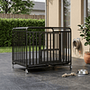 Jaula para Perro y Gato XL Petscool, Doble puerta, Bandeja y Ruedas