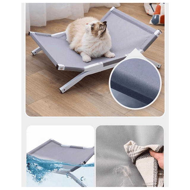 Cama Elevada PetsCool para Perros y Gatos / Oxford 600D Impermeable