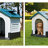 Casa para Perros Razas Pequeñas a Medianas Petscool Plástico Resistente con Ventilación