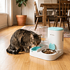 Alimentador Automático de Mascotas 2 en 1 Petscool, Dispensador de Agua Comida