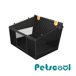 Silla de Auto para Perro PetsCool negra- S- M Impermeable