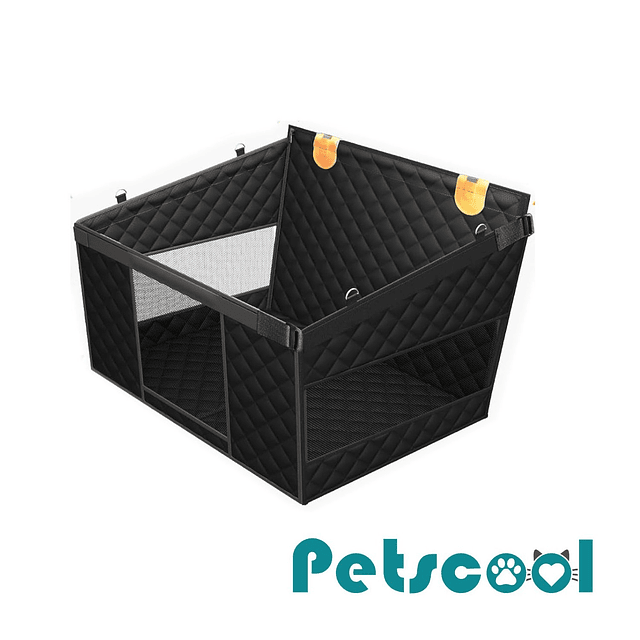Silla de Auto para Perro PetsCool negra- S- M Impermeable