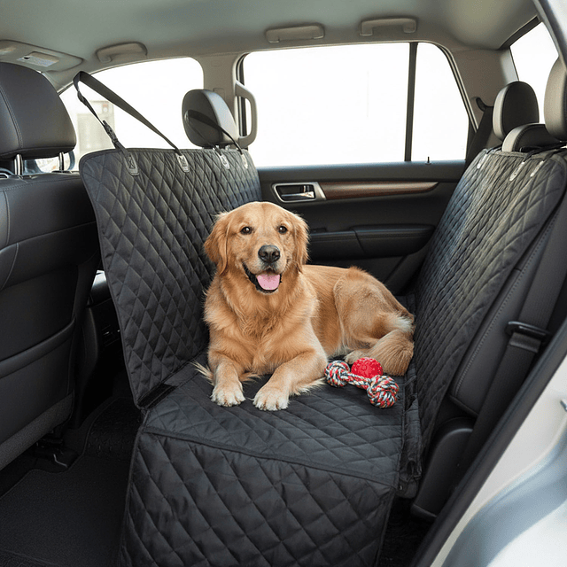 Funda Cubre Asiento Auto/SUV/Camioneta PetsCool Impermeable Negro