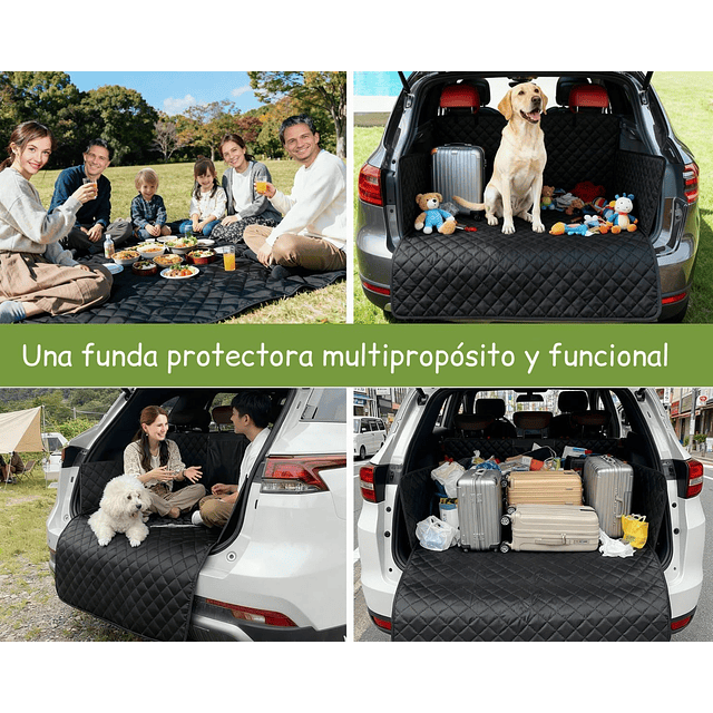 Funda Protectora Universal Auto/SUV/Camioneta Petscool Impermeable Negro