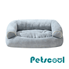 Cama Sofá para Perros medianos PetsCool M 70x55 cm Gris Lavable y Ortopédica