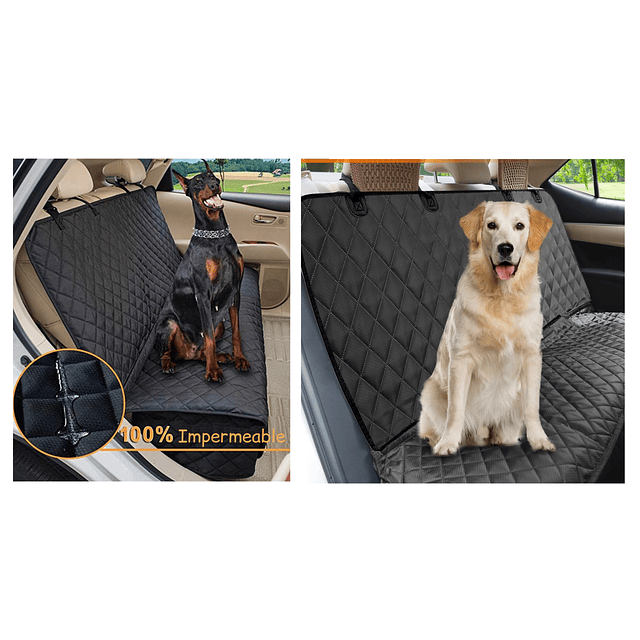 Funda Cubre Asiento Auto/SUV/Camioneta PetsCool Impermeable Negro