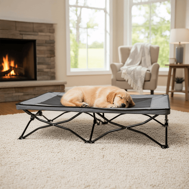 Cama Elevada Plegable para Perro Talla L PetsCool Soporta 90 kg