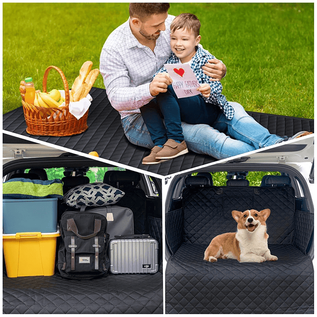 Funda Protectora Universal Auto/SUV/Camioneta Petscool Impermeable Negro