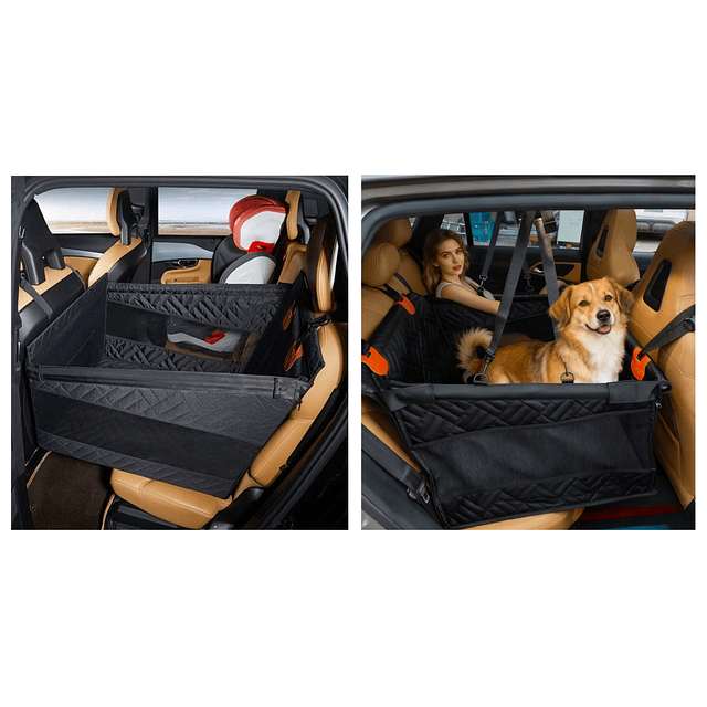 Silla de Auto para Perro PetsCool negra- S- M Impermeable