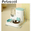 Alimentador Automático de Mascotas 2 en 1 Petscool, Dispensador de Agua Comida