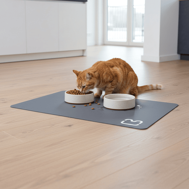 Alfombra Multifunción Impermeable Antideslizante PetsCool Gris- Secado Rápido y Extra Absorbente