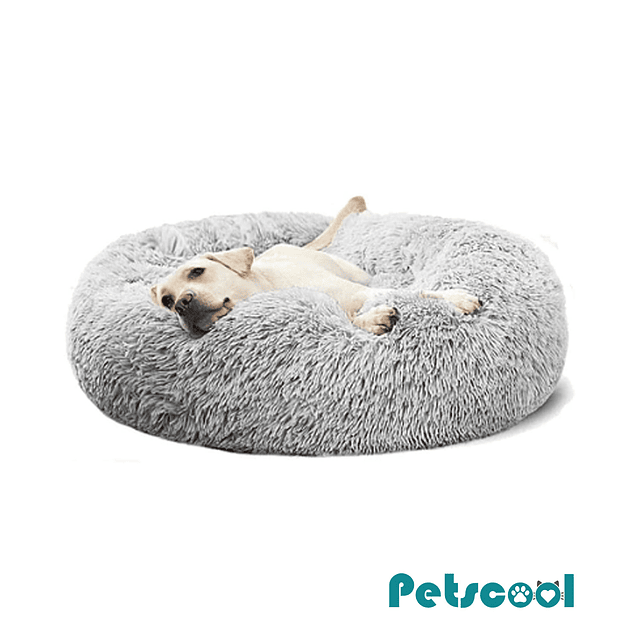 Cama Nido Relajante para Mascotas M PetsCool Gris 60 cm Antiansiedad