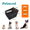 Silla de Auto para Perro PetsCool negra- S- M Impermeable