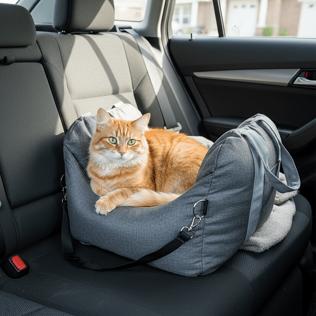 Bolso Porta Mascota 3 en 1 PetsCool Gris - Silla Auto y Cama