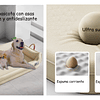 Cama Sofá de Perro PetsCool 4 Estaciones Impermeable Eco cuero Beige Talla M hasta 25 kg