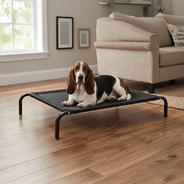 Cama Elevada Perros PetsCool Talla M 92X60 cm Soporta 30kg