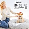 Cama Nido Relajante para Mascotas XL PetsCool Gris 80 cm Antiansiedad