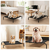 Cama Elevada Mascotas PetsCool Talla S 68x55 cm Soporta Perro Gato 15kg